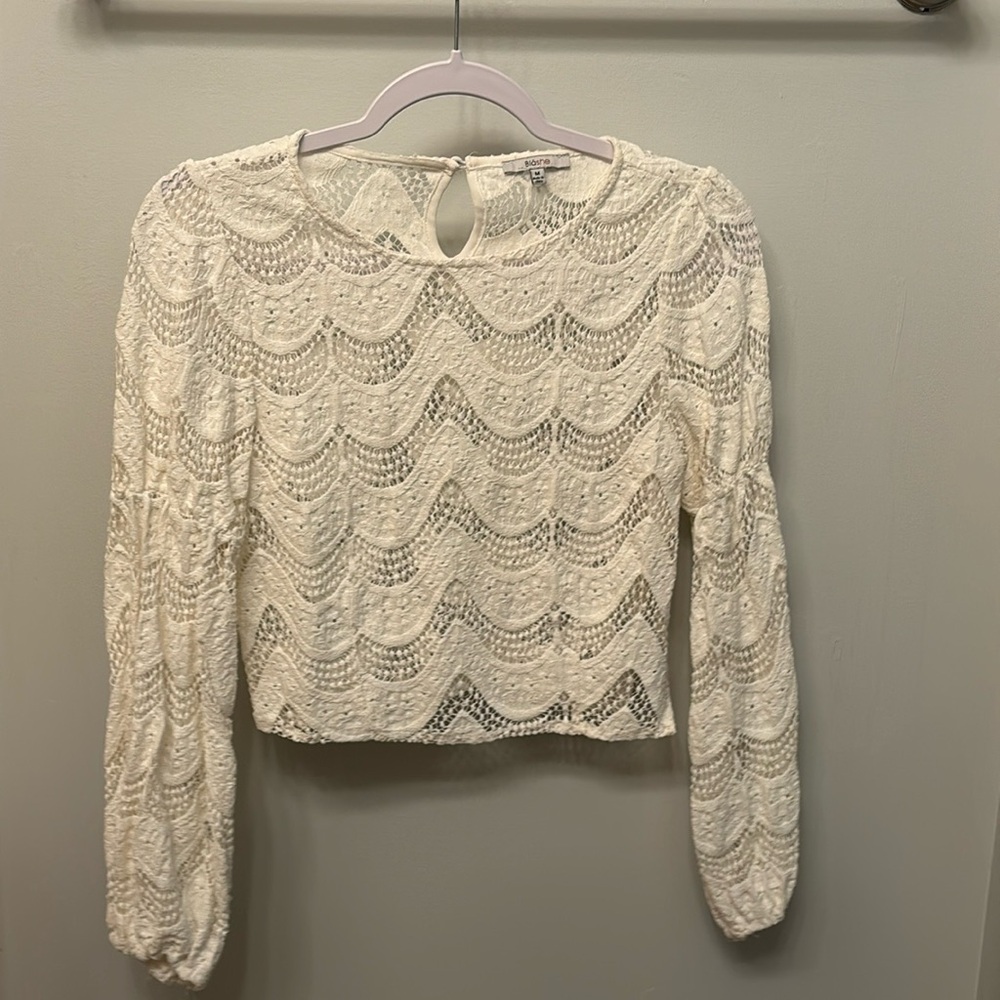 White lace top for women